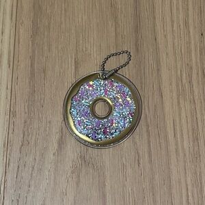Claire's Sparkling Donut Keychain